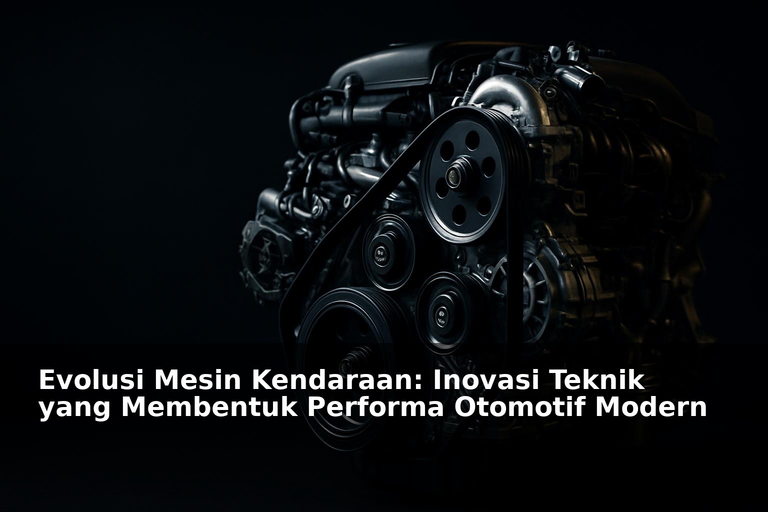 Mesin kendaraan modern dengan desain teknik inovatif
