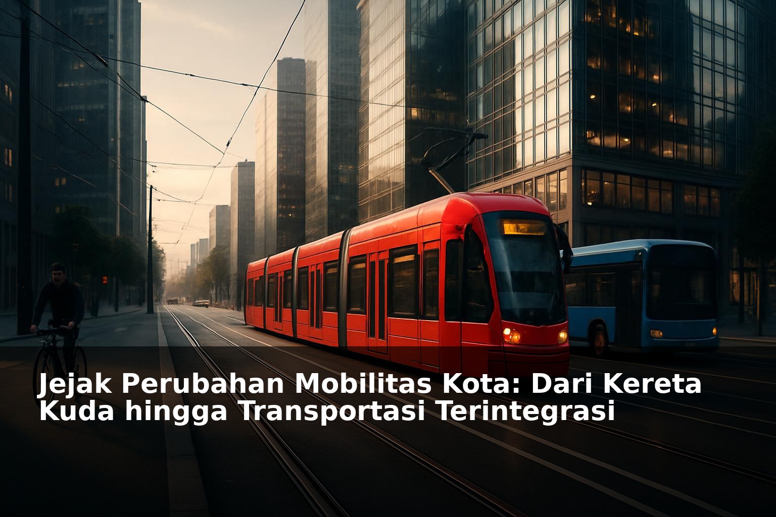 Kota modern dengan berbagai moda transportasi terintegrasi
