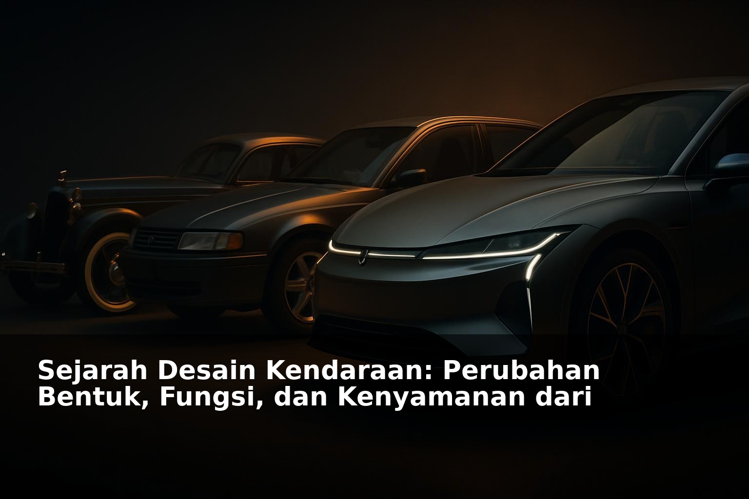 Evolusi desain kendaraan dari masa ke masa