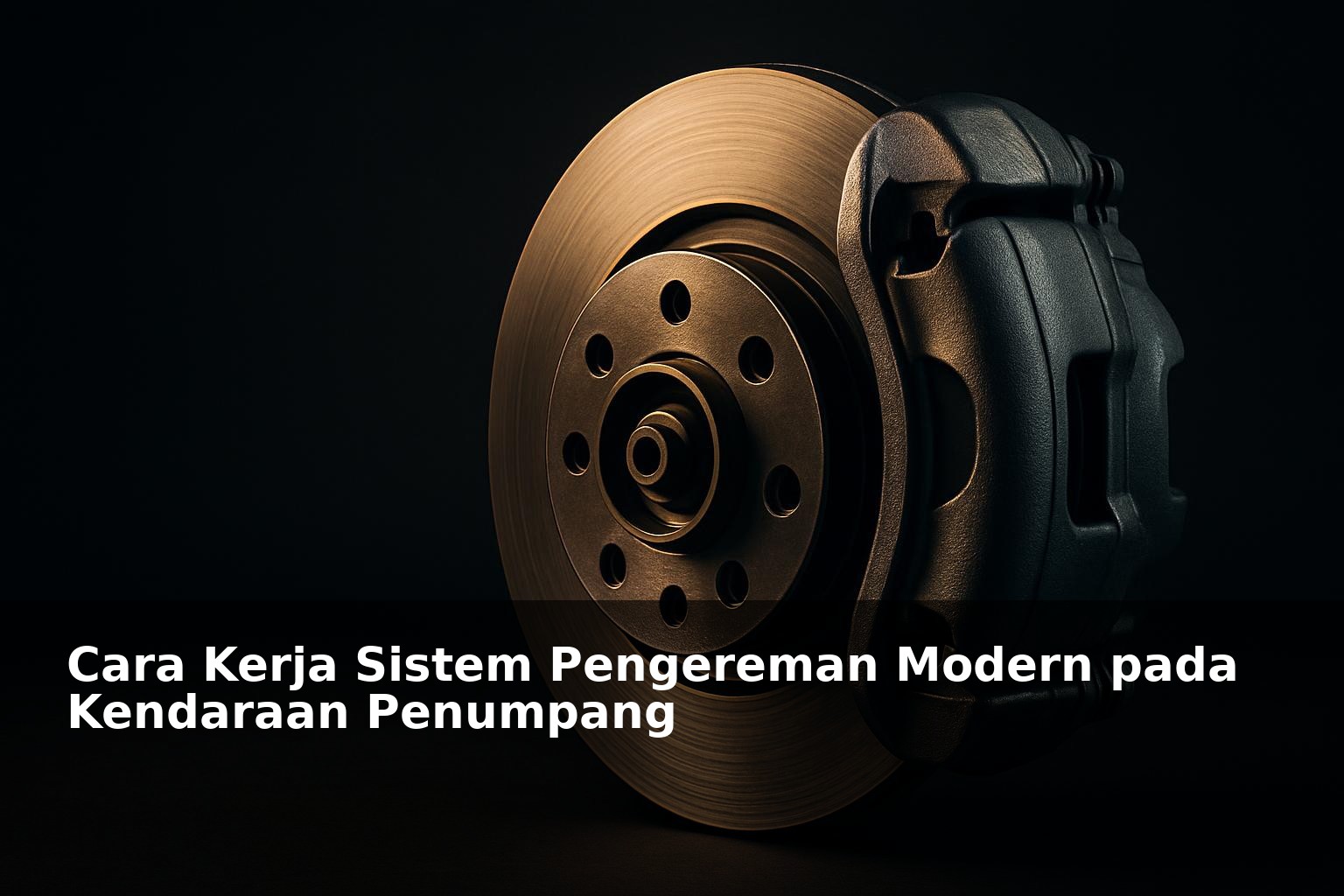 Ilustrasi sistem pengereman modern pada kendaraan penumpang