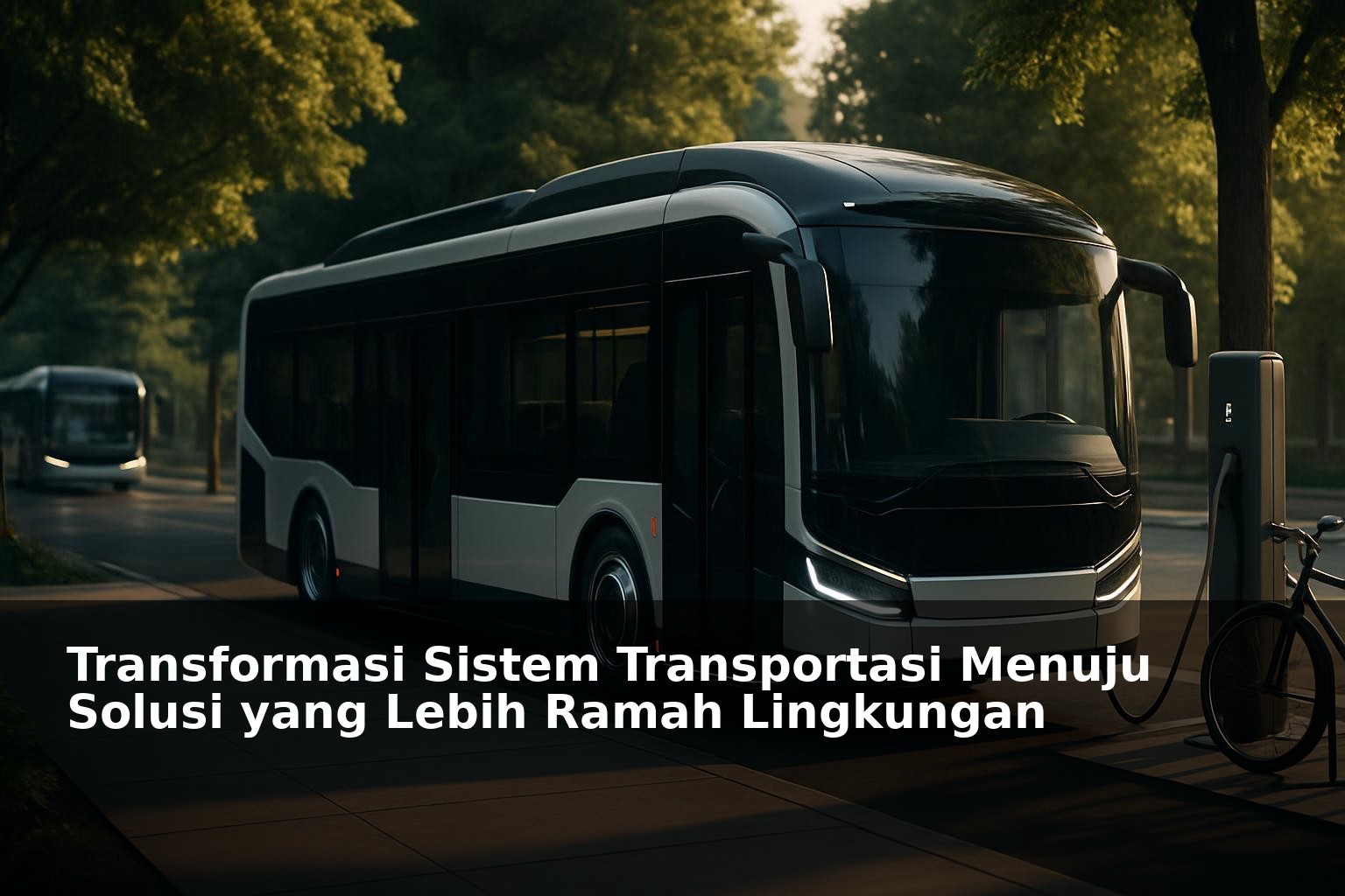 Sistem transportasi modern ramah lingkungan dengan kendaraan listrik dan infrastruktur hijau